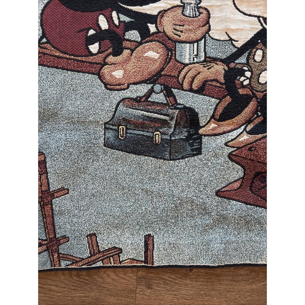 Disney mickey mouse Tapestry Wall Hanging Riddle Home Building A Building‎ Lunch - Picture 6 of 12